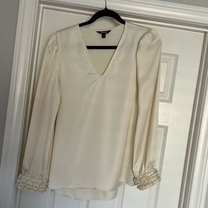 Express Cream Silk Top